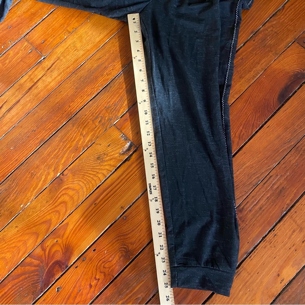 Max Studio Black Drawstring Joggers with Silver Accents Size Large - Picture 13 of 16